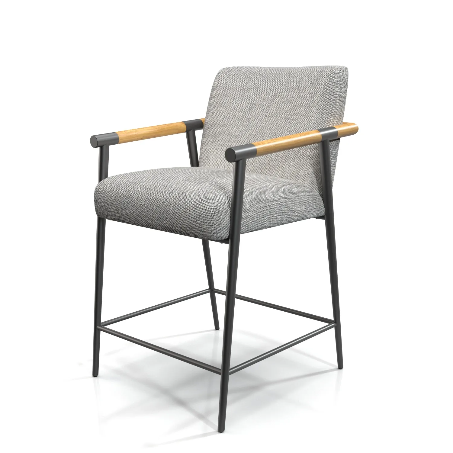 Rowen Counter Stool In Raven 3D Model_01